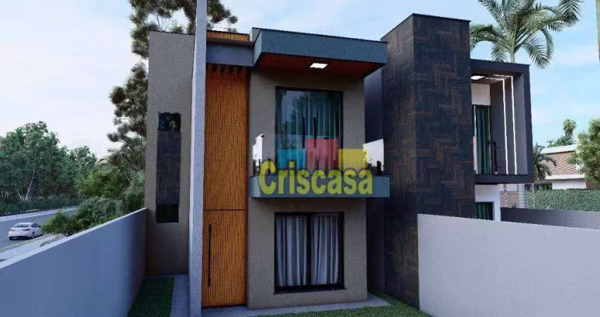 Casa com 3 dormitórios à venda, 75 m² por r$ 450.000,00 - extensão novo rio das ostras - rio das ostras/rj