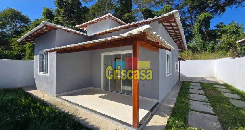 Casa com 2 dormitórios à venda, 65 m² por r$ 290.000,00 - residencial rio das ostras - rio das ostras/rj