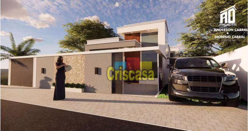 Casa com 2 dormitórios à venda, 60 m² por r$ 350.000,00 - praia mar - rio das ostras/rj