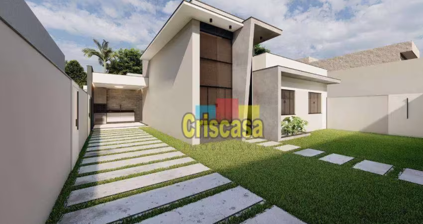 Casa com 3 dormitórios à venda, 80 m² por r$ 560.000,00 - atlântica - rio das ostras/rj