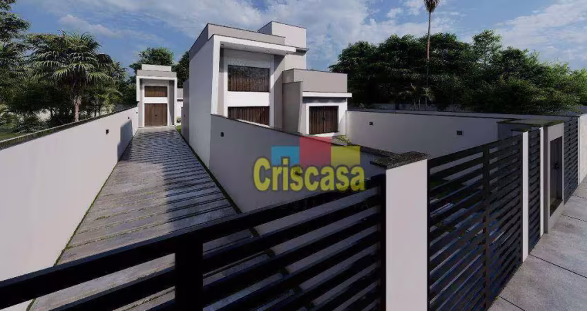 Casa com 2 dormitórios à venda, 80 m² por r$ 420.000,00 - jardim bela vista - rio das ostras/rj