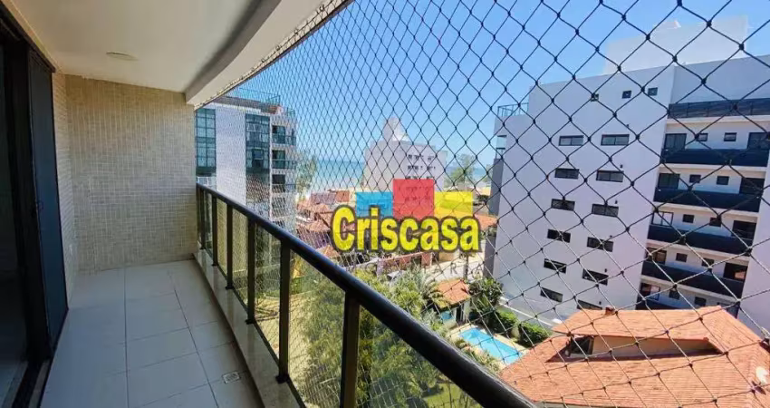 Apartamento com 3 dormitórios para alugar, 145 m² por r$ 7.115,00/mês - praia do pecado - macaé/rj
