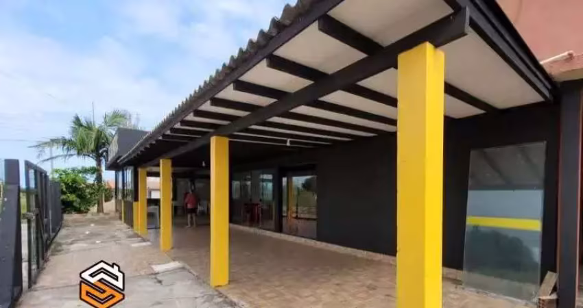 Ponto comercial no balneário presidente, com casa 2º andar.