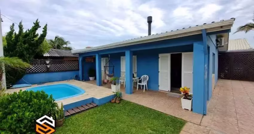 Residencia próxima da beira mar com piscina e anexo. santa terezinha -  imbé - rs.