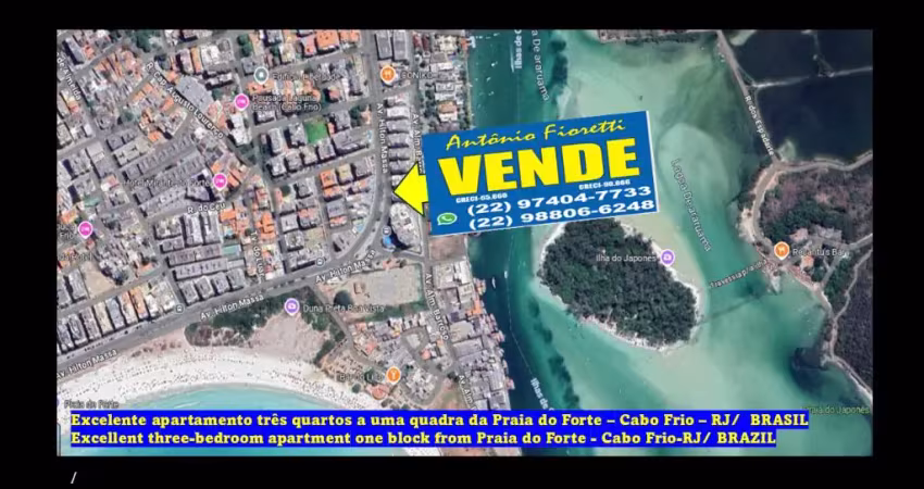 Apartamento com 3 quartos à venda na Avenida do Contorno, Centro, Cabo Frio