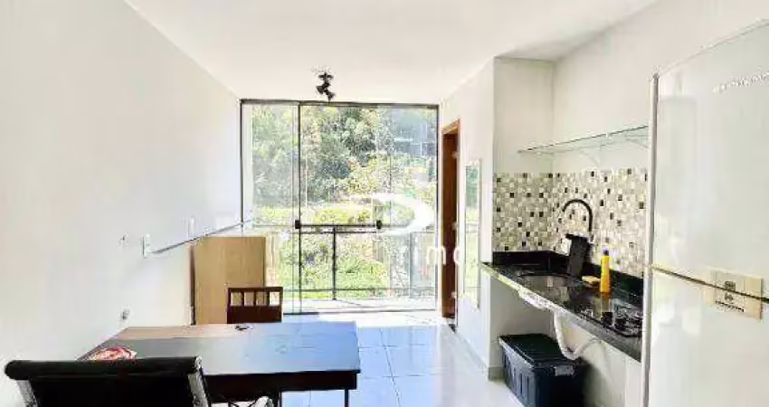 Loft mobiliado para alugar, 25 m² por r$ 2.050/mês - cafubá- niterói/rj