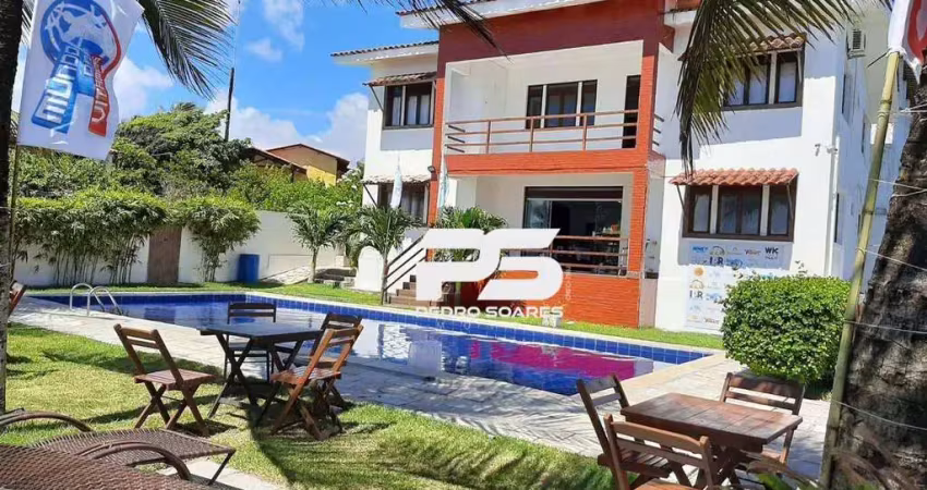 Pousada com 38 dormitórios à venda, 1500 m² por r$ 5.000.000 - jacumã - conde/pb
