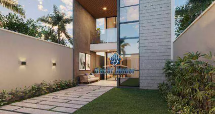 CONFIRA! Casa Duplex com 4 Quartos (3 Suítes) 134 m² A PARTIR DE R$ 659.900 - Eusébio - Eusébio/CE