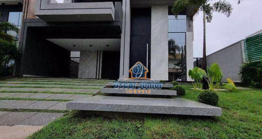 Casa Duplex em Condomínio Fechado com 4 Quartos (3 Suítes) + Closet e Varanda Gourmet, 272 m² por R$ 1.590.000 - Cidade Alpha - Eusébio/CE