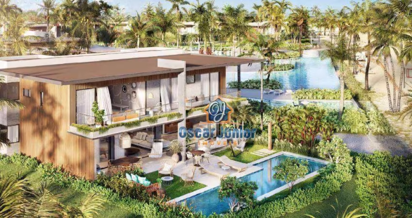 Casa Duplex em Condomínio Fechado FRENTE-MAR com 4 Suítes com Área de Lazer Completa , 177 m² A PARTIR DE R$ 1.411.456 - Porto das Dunas - Aquiraz/CE