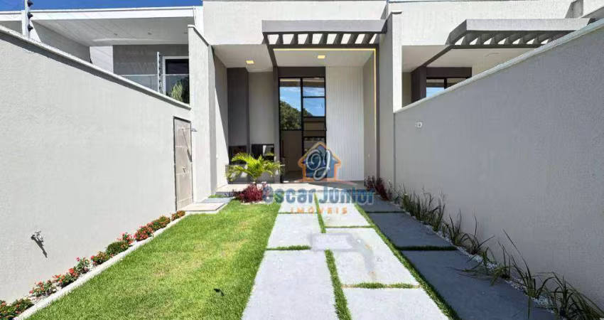Luxuosas Casas Planas 3 Suítes, 110m² à venda por R$ 470.000 - Lagoa Redonda - Fortaleza/CE