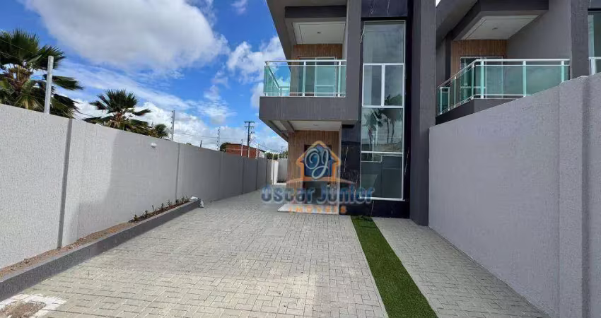 Casa duplex 3 quartos (2 suítes) + wc social, 3 vagas - luzardo viana, maracanaú por r$ 499 mil