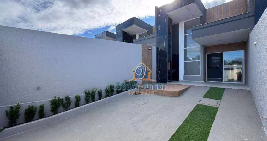 Casa plana 104m²  3 quartos, 2 suítes - bairro luzardo viana-maracanaú