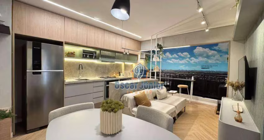 Apartamento alto padrão com 2 quartos (1 suíte) à venda, 47 m² por r$ 357.846 mil - parangaba - fortaleza/ce