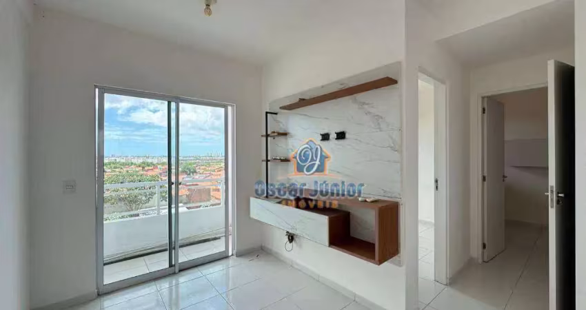 Apartamento com 2 quartos (1 suíte) + wc social 100% nascente para alugar, 53 m² por r$ 1.100 + condomínio - dias macedo - fortaleza/ce