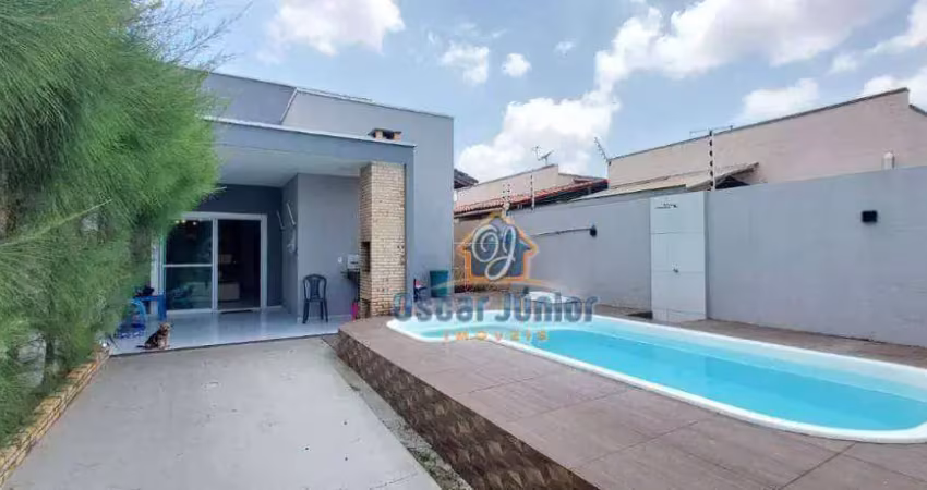 Casa plana com 3 suítes e piscina privativa na messejana – r$ 450.000,00
