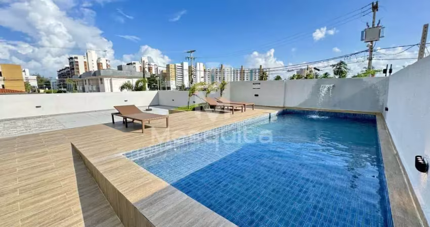 Apartamento para locação em cabedelo, ponta de campina, 1 dormitório, 1 suíte, 1 banheiro