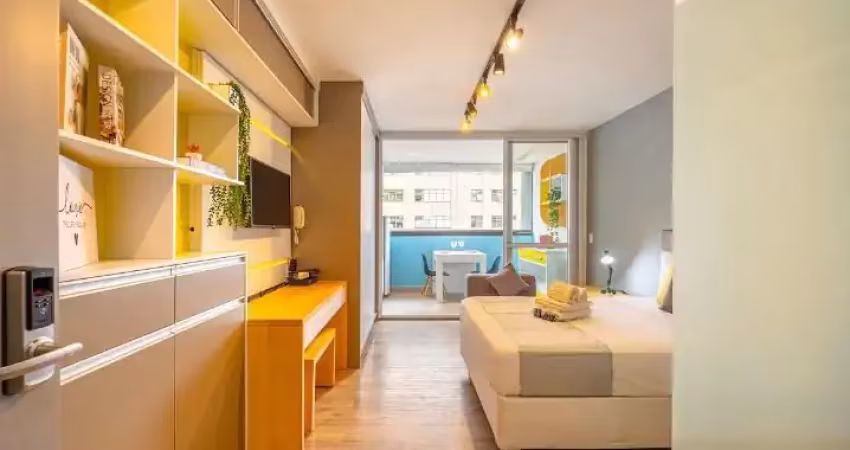 Studio 29m²  na Vila Olímpia todo Mobiliado  1 quarto - 1 banheiro - 1 Vaga