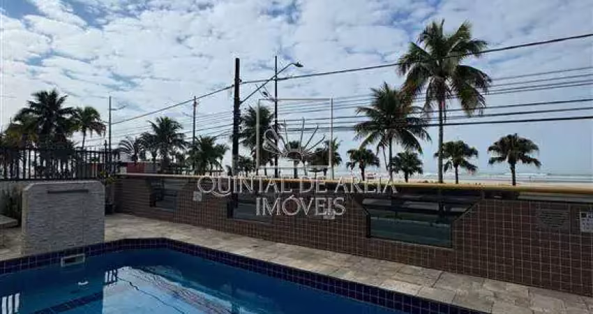 Apartamento com 2 quartos frente ao mar na aviação em praia grande