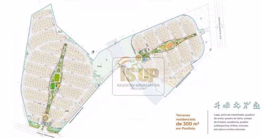 Terreno à venda, 305 m² por r$ 467.000 - condomínio acácias - paulínia/sp
