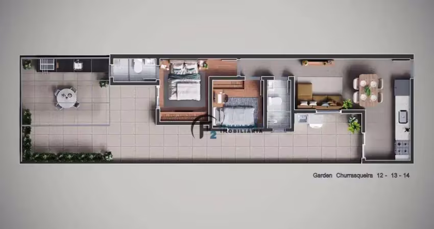 Apartamento garden à venda, 44 m² por r$ 557.000,00 - campestre - santo andré/sp