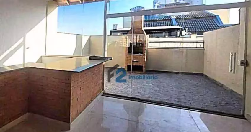 Cobertura à venda, 107 m² por r$ 620.000,00 - campestre - santo andré/sp