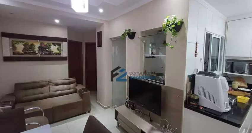 Apartamento à venda, 46 m² por r$ 260.000,00 - jardim alvorada - santo andré/sp