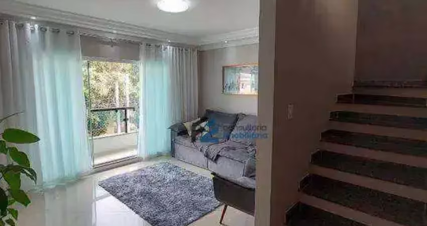 Cobertura à venda, 168 m² por r$ 750.000,00 - parque das nações - santo andré/sp
