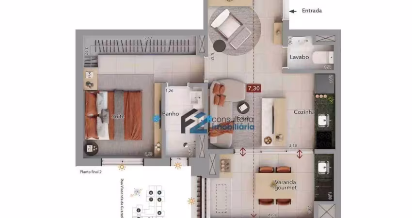 Apartamento à venda, 52 m² por r$ 782.000,02 - nova klabin - são paulo/sp