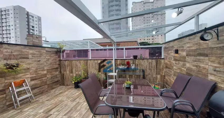 Cobertura à venda, 90 m² por r$ 670.000,02 - campestre - santo andré/sp