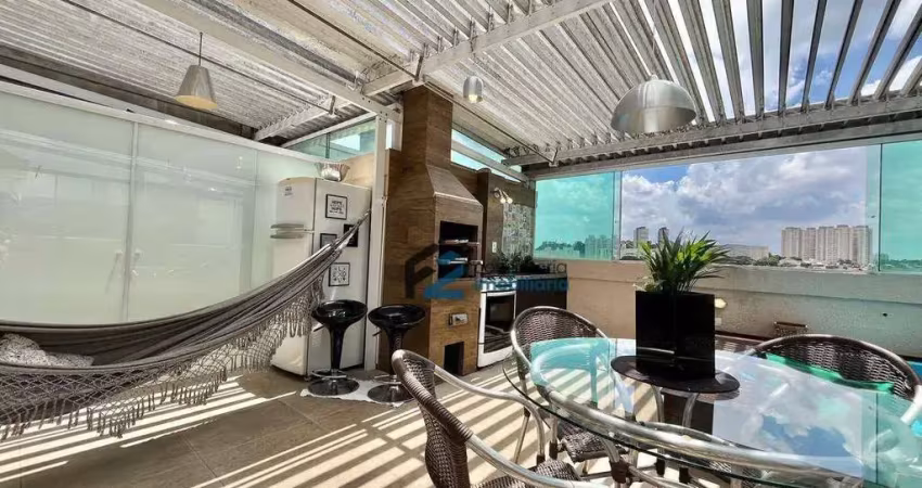 Cobertura à venda, 160 m² por r$ 800.000,00 - jardim borborema - são bernardo do campo/sp