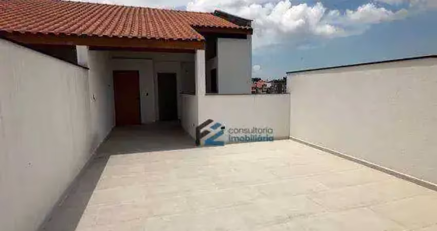 Cobertura à venda, 106 m² por r$ 445.000,02 - vila curuçá - santo andré/sp
