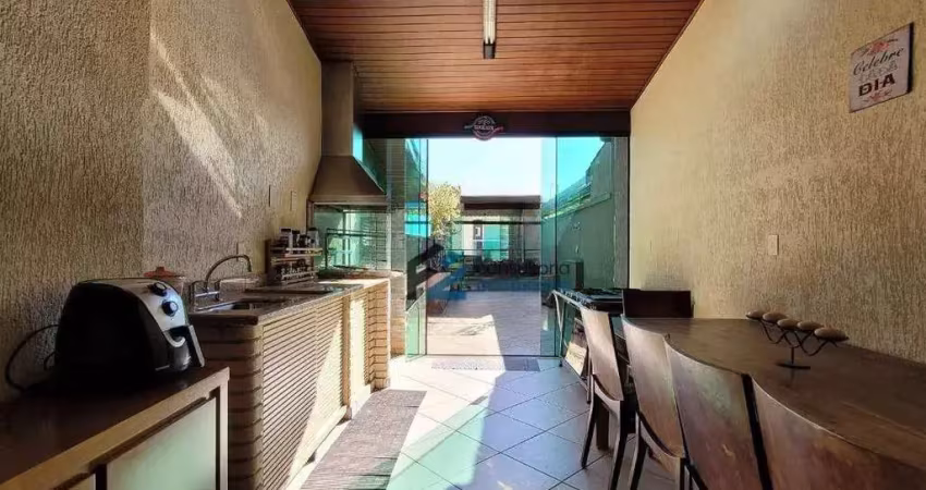 Cobertura à venda, 198 m² por r$ 740.000,00 - parque das nações - santo andré/sp