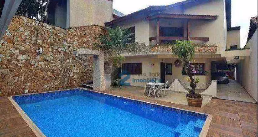 Sobrado, 495 m² - venda por r$ 3.000.000,00 ou aluguel por r$ 21.076,42/mês - jardim - santo andré/sp