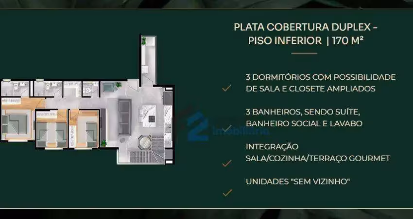 Cobertura à venda, 170 m² por r$ 2.228.236,00 - jardim - santo andré/sp