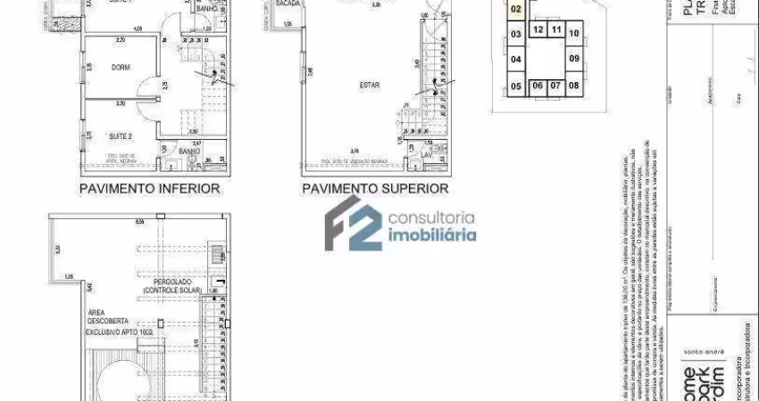 Apartamento triplex com 3 dormitórios à venda, 136 m² por r$ 1.539.577,87 - jardim - santo andré/sp