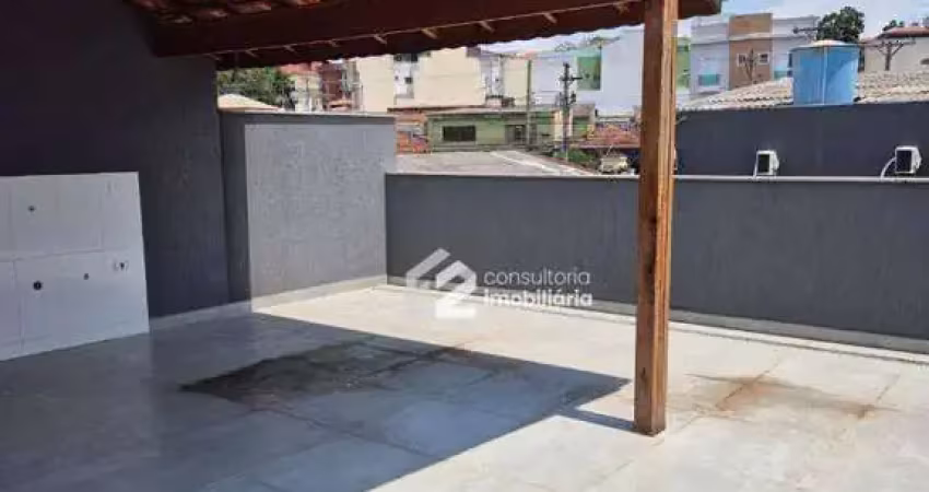 Cobertura com 2 dormitórios à venda, 50 m² por r$ 440.000 - parque oratório - santo andré/sp