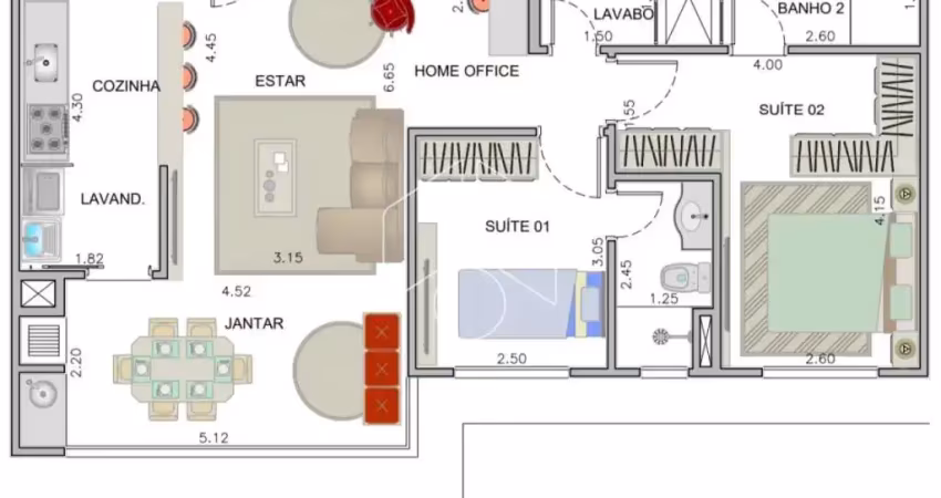 Apartamento com 2 quartos à venda na Rua Professor Francisco Morato, 20170, Jardim São Geraldo, Marília