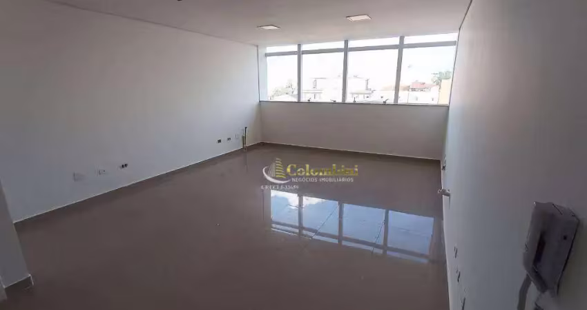 Sala para alugar, 31 m² por r$ 2.395,00/mês - nova gerti - são caetano do sul/sp