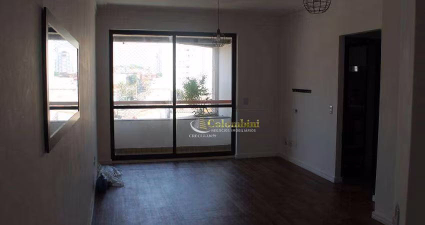 Apartamento com 2 dormitórios para alugar, 80 m² por R$ 3.940,73/mês - Vila Valparaíso - Santo André/SP