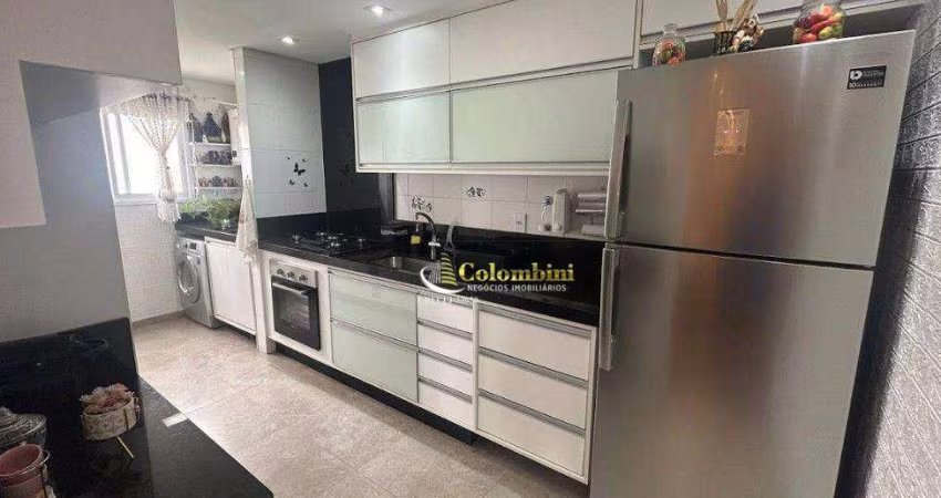 Apartamento com 2 dormitórios à venda, 76 m² - Jardim Santo Antônio - Santo André/SP