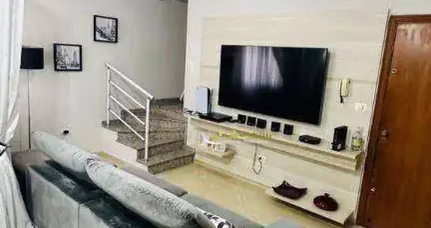 Cobertura com 3 dormitórios, 200 m² - venda por r$ 920.000,00 ou aluguel por r$ 4.133,00/mês - parque das nações - santo andré/sp