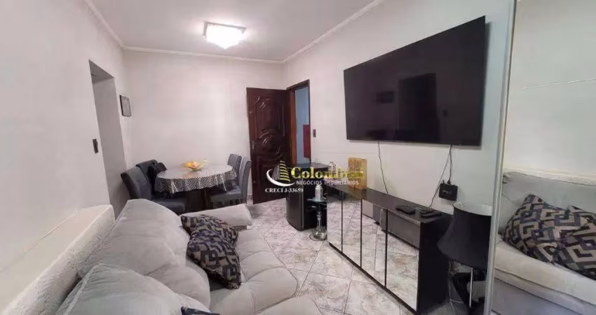 Apartamento com 1 dormitório para alugar, 48 m² - santa maria - são caetano do sul/sp
