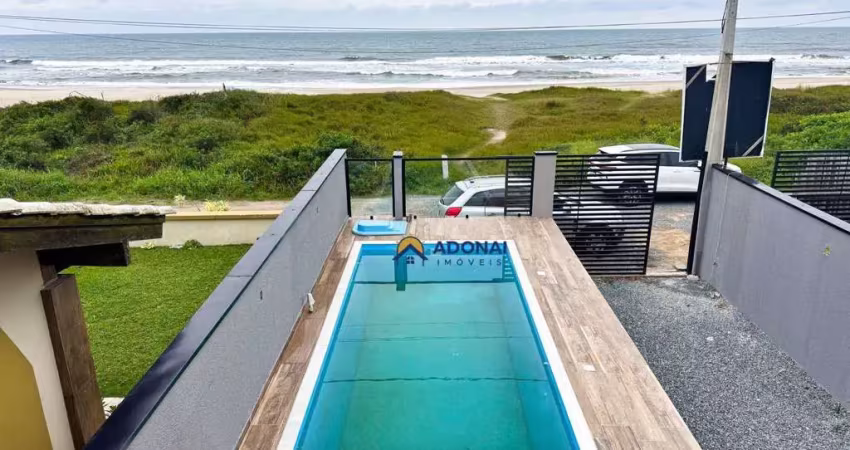 Sobrado de frente para o mar, com 3 dormitórios à venda, 160 m² por r$ 1.680.000 - brejatuba - guaratuba/pr