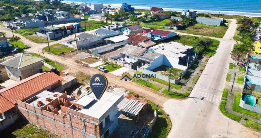 Sobrado novo a 2 quadras do mar, com 3 dormitórios à venda, 105 m² por r$ 550.000 - coroados - guaratuba/pr