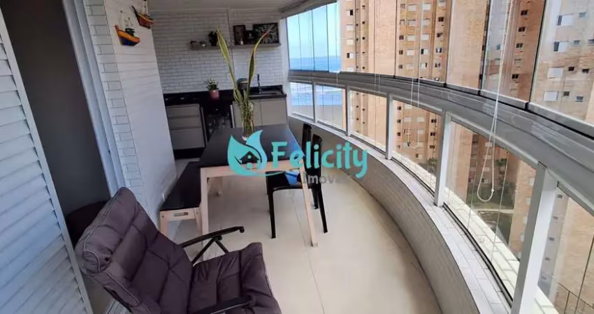 Apartamento com 2 dorms, 1 suíte, 2 vagas, 92m2 na praia grande