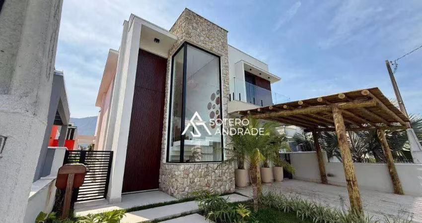 Casa nova dentro do condomínio de alto padrão  no costa nova  na praia massaguaçu