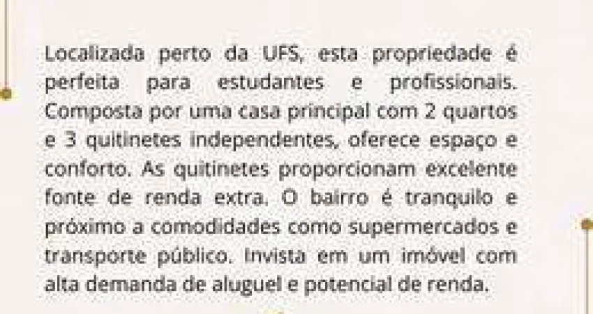 Casa à venda em rua pública, ROZA ELZE, São Cristóvão, SE
