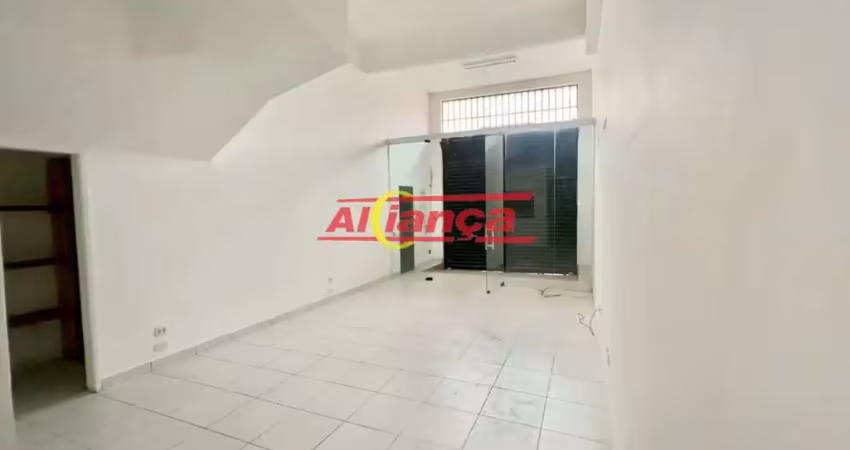 Salão com 178m², mezanino e salas para alugar no centro de guarulhos - por r$ 10.000,00