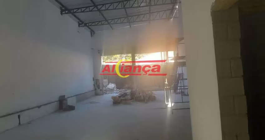 Salão comercial para alugar, 04 vagas, 250m² - jardim santa barbara - guarulhos/sp por r$ 10.000,00
